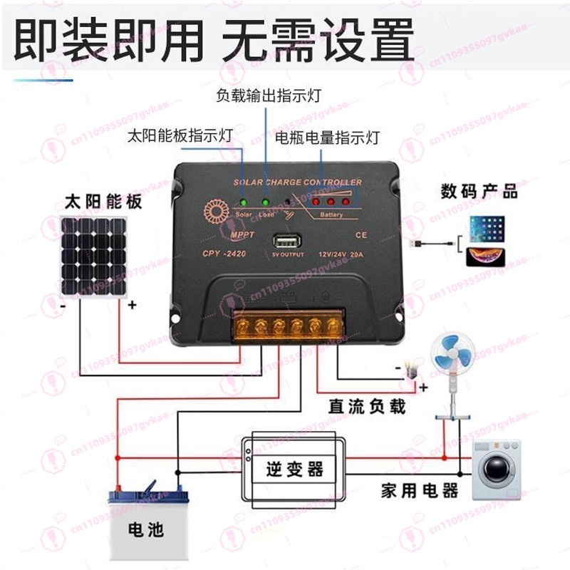 CPY2420 MPPT Solar Charge Cont - Mppt Charge Controller のレビューと価格