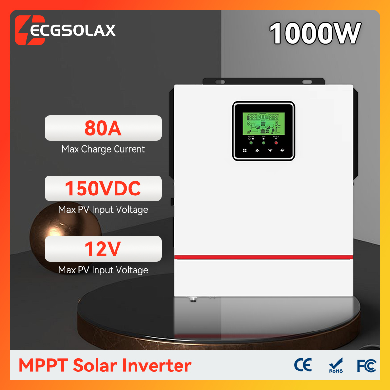 ECGSOLAX 1KW Hybrid Solar inve - Mppt Charge Controller のレビューと価格