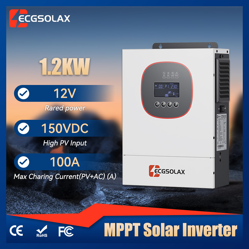 ECGSOLAX 1.2KW Solar Hybrid in - Mppt Charge Controller のレビューと価格