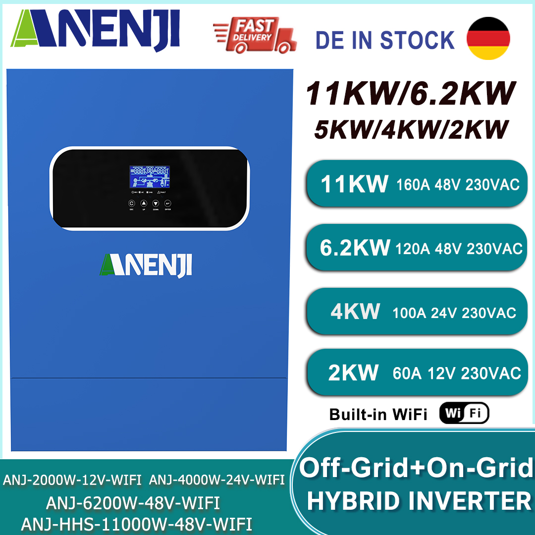 11KW 6.2KW 5KW 4KW 2KW Hybrid  - Mppt Charge Controller のレビューと価格