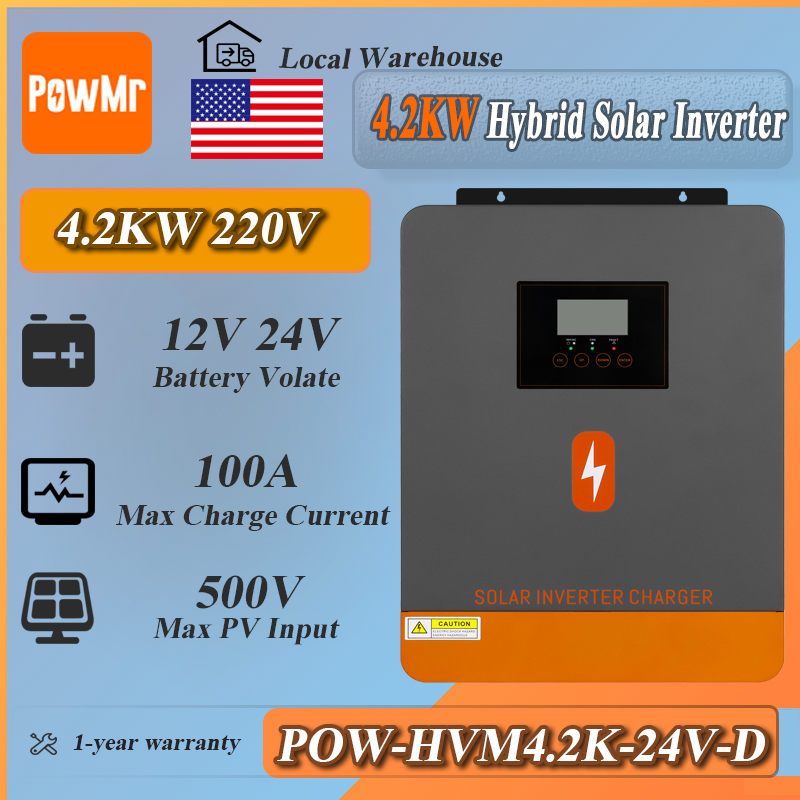 PowMr 4.2KW Off Grid Inverter  - Mppt Charge Controller のレビューと価格