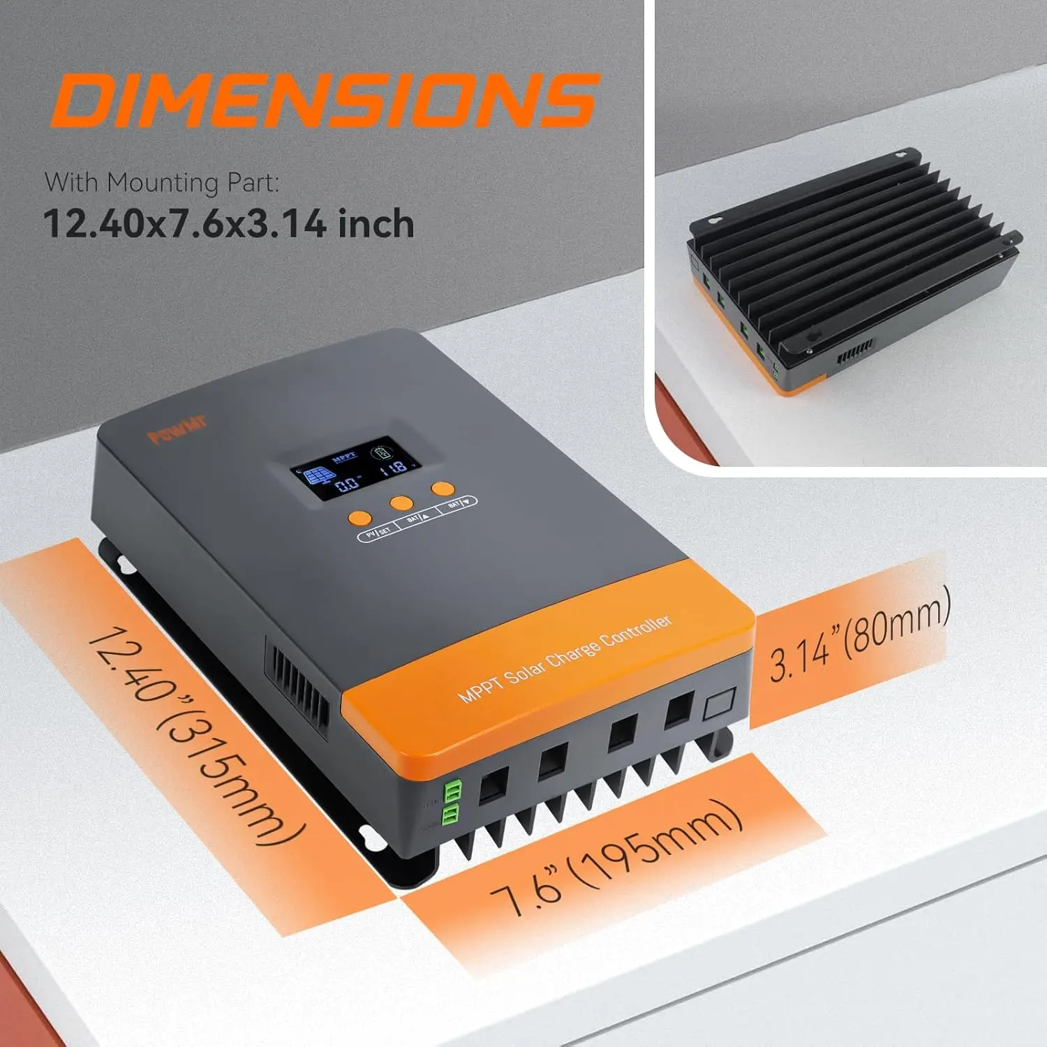PowMr Hot Sale 12V 24V 48V Bat - Mppt Charge Controller のレビューと価格