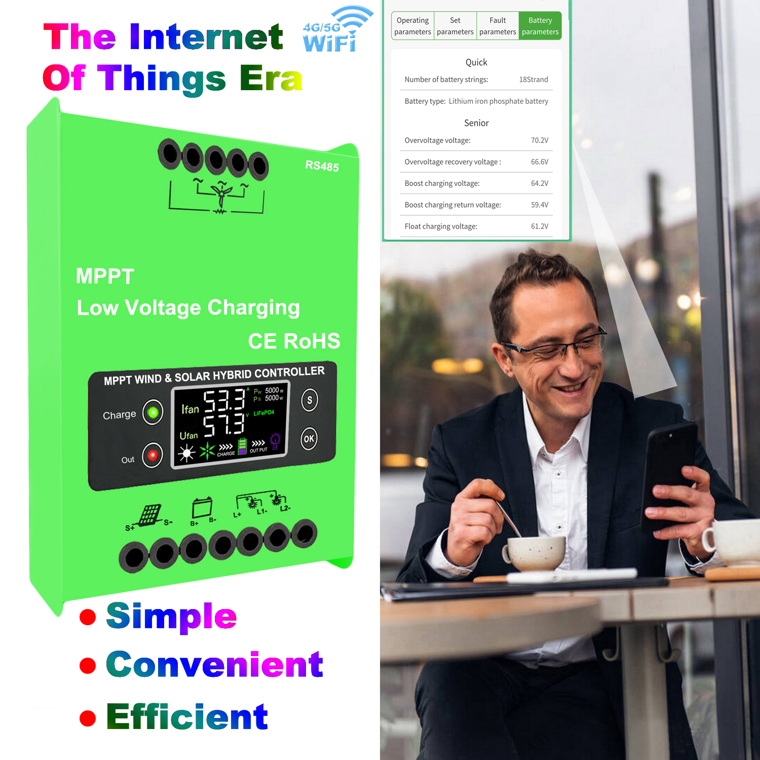 MPPT Wind Solar Hybrid Charge  - Mppt Charge Controller のレビューと価格