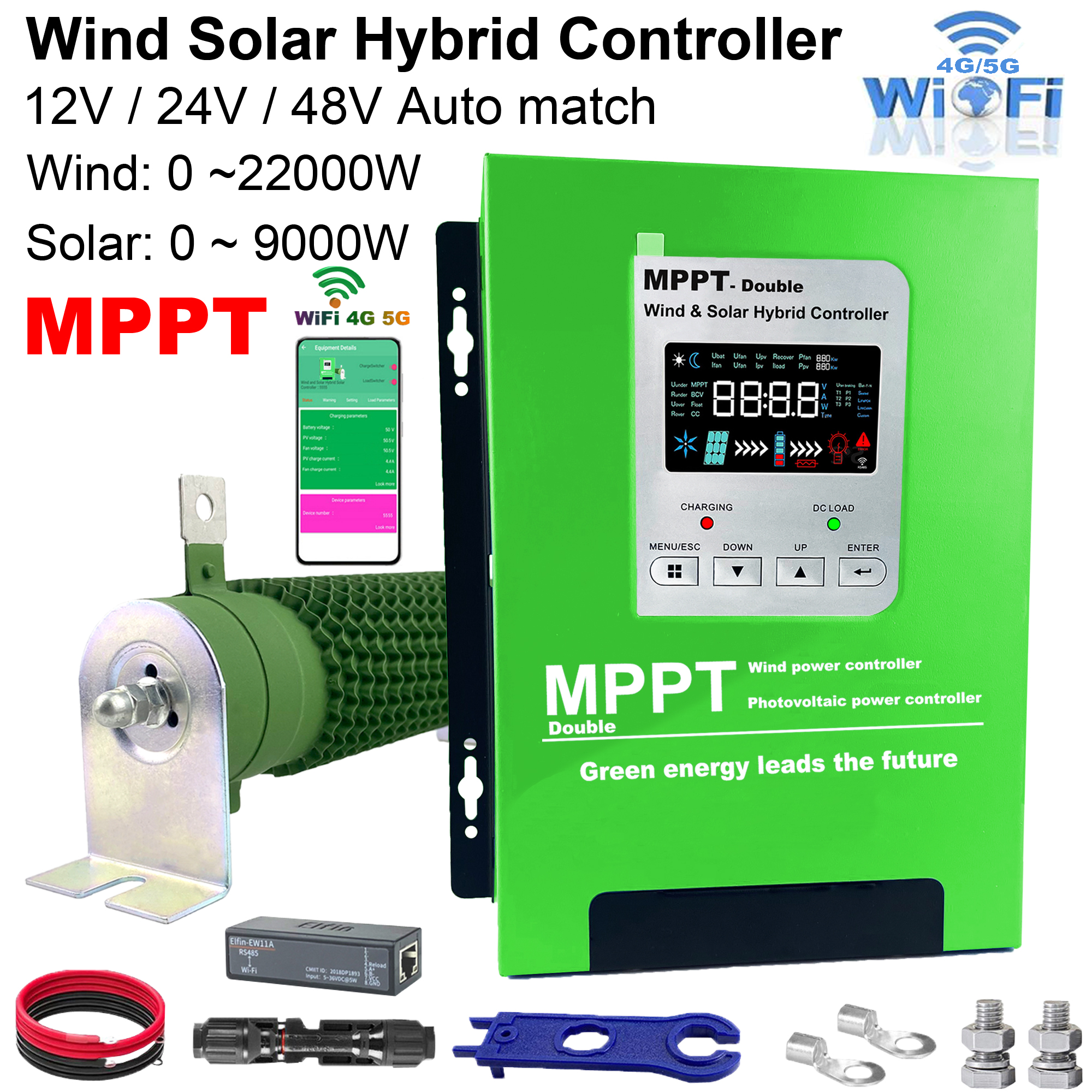 4000W MPPT Wind Solar Hybrid C - Mppt Charge Controller のレビューと価格